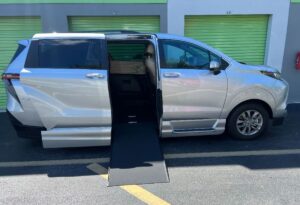 Silver Toyota Sienna with Vantage Mobility Side Entry Automatic In Floor conversion