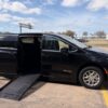 Black Chrysler Pacifica with BraunAbility Side Entry Automatic Fold Out conversion