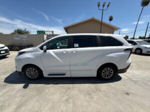 White Toyota Sienna with Vantage Mobility Side Entry Manual In Floor conversion