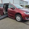 Red Chrysler Pacifica with BraunAbility Side Entry Automatic Fold Out conversion