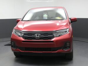 Red Honda Odyssey with BraunAbility Side Entry Automatic In Floor conversion