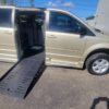 Brown Dodge Grand Caravan with BraunAbility Side Entry Automatic Fold Out conversion
