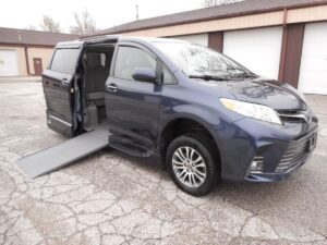 Blue Toyota Sienna with Vantage Mobility Side Entry Automatic In Floor conversion