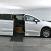 White Chrysler Voyager with BraunAbility Side Entry Automatic Fold Out conversion