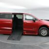 Red Chrysler Pacifica with BraunAbility Side Entry Automatic Fold Out conversion