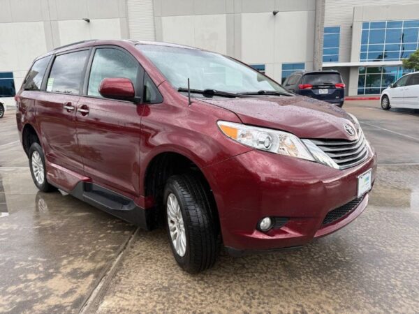 Red Toyota Sienna with Vantage Mobility Side Entry Automatic In Floor conversion