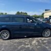 Blue Chrysler Pacifica with Adaptive Vans Side Entry Automatic Fold Out conversion