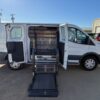 White Ford T250 with Driverge Side Entry Automatic Fold Out conversion
