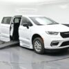 White Chrysler Pacifica with BraunAbility Side Entry Automatic Fold Out conversion