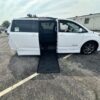 White Toyota Sienna with BraunAbility Side Entry Automatic Fold Out conversion