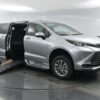 Silver Toyota Sienna with BraunAbility Side Entry Automatic Fold Out conversion