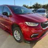 Red Chrysler Pacifica with BraunAbility Side Entry Automatic In Floor conversion