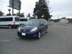 Blue Toyota Sienna with BraunAbility Side Entry Automatic Fold Out conversion