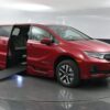 Red Honda Odyssey with BraunAbility Side Entry Automatic In Floor conversion
