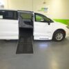 White Chrysler Voyager with Driverge Side Entry Automatic Fold Out conversion