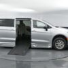 Silver Chrysler Pacifica with BraunAbility Side Entry Automatic In Floor conversion