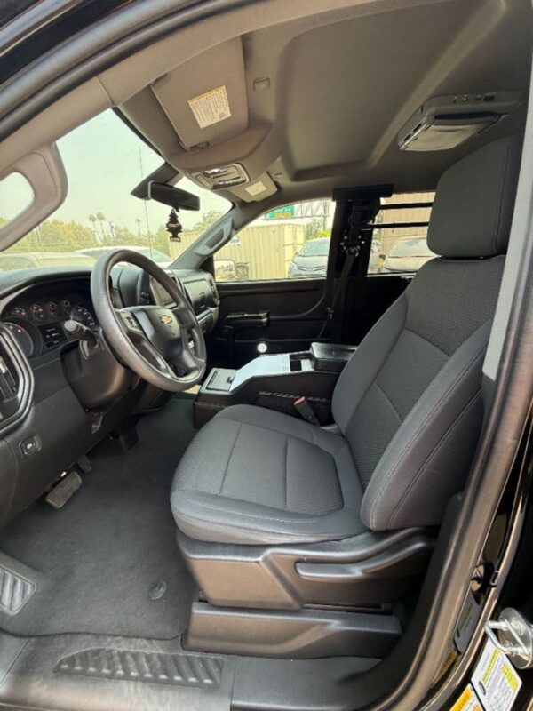 Black Chevrolet Silverado 1500 with ATC Side Entry Automatic In Floor conversion