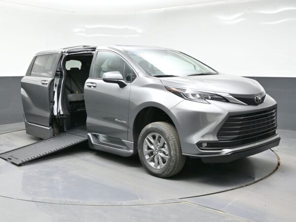 Grey Toyota Sienna with BraunAbility Side Entry Automatic In Floor conversion