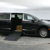 Black Chrysler Pacifica with BraunAbility Side Entry Automatic In Floor conversion