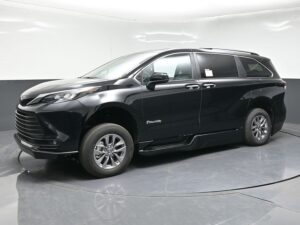 Black Toyota Sienna with BraunAbility Side Entry Automatic In Floor conversion