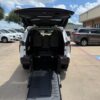 White Toyota Sienna with BraunAbility Rear Entry Manual Fold Out conversion