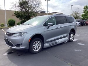 Silver Chrysler Pacifica with Vantage Mobility Side Entry Automatic In Floor conversion