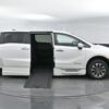 White Honda Odyssey with BraunAbility Side Entry Automatic In Floor conversion