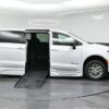 White Chrysler Pacifica with BraunAbility Side Entry Automatic Fold Out conversion