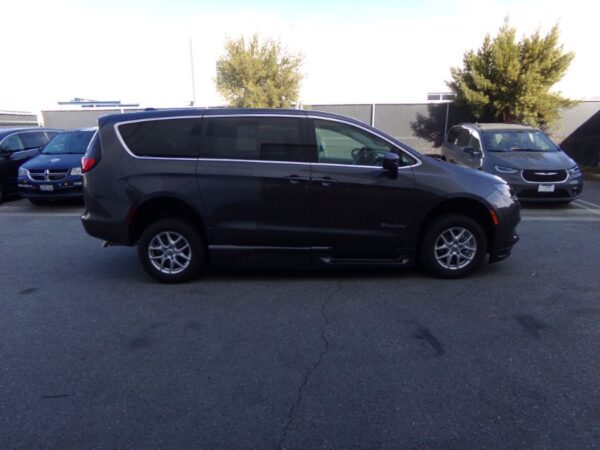 Grey Chrysler Voyager with BraunAbility Side Entry Automatic Fold Out conversion