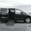 Black Chrysler Pacifica with BraunAbility Side Entry Automatic Fold Out conversion