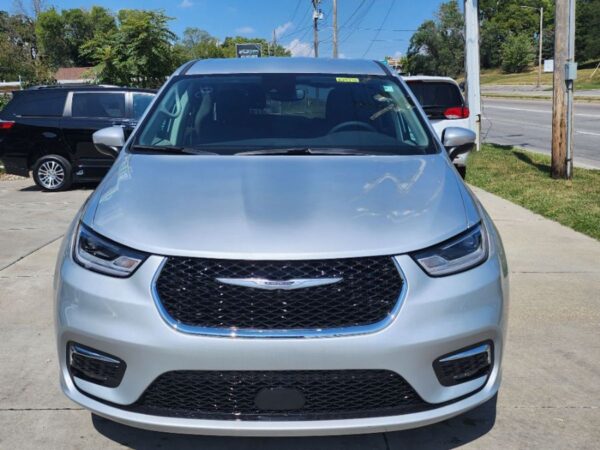 Silver Chrysler Pacifica with Adaptive Vans Side Entry Automatic Fold Out conversion