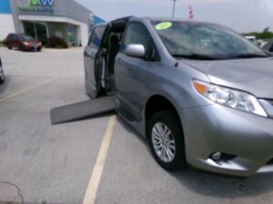 Silver Toyota Sienna with Vantage Mobility Side Entry Automatic In Floor conversion
