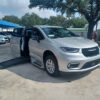 Silver Chrysler Pacifica with BraunAbility Side Entry Automatic Fold Out conversion