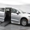 Silver Chrysler Pacifica with BraunAbility Side Entry Automatic Fold Out conversion
