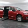 Red Chrysler Pacifica with BraunAbility Side Entry Automatic In Floor conversion