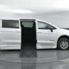 White Chrysler Pacifica with BraunAbility Side Entry Automatic Fold Out conversion