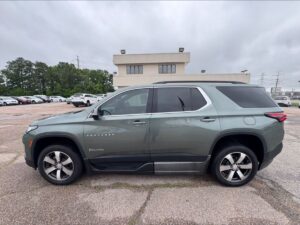 Silver Chevrolet Traverse with BraunAbility Side Entry Automatic In Floor conversion