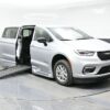 Silver Chrysler Pacifica with BraunAbility Side Entry Automatic Fold Out conversion