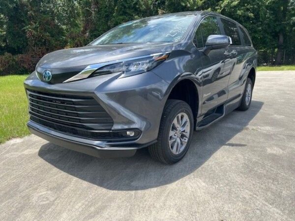 Grey Toyota Sienna with BraunAbility Side Entry Automatic Fold Out conversion
