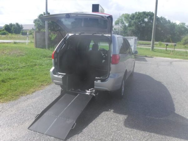 Silver Toyota Sienna with Other Rear Entry Manual Fold Out conversion