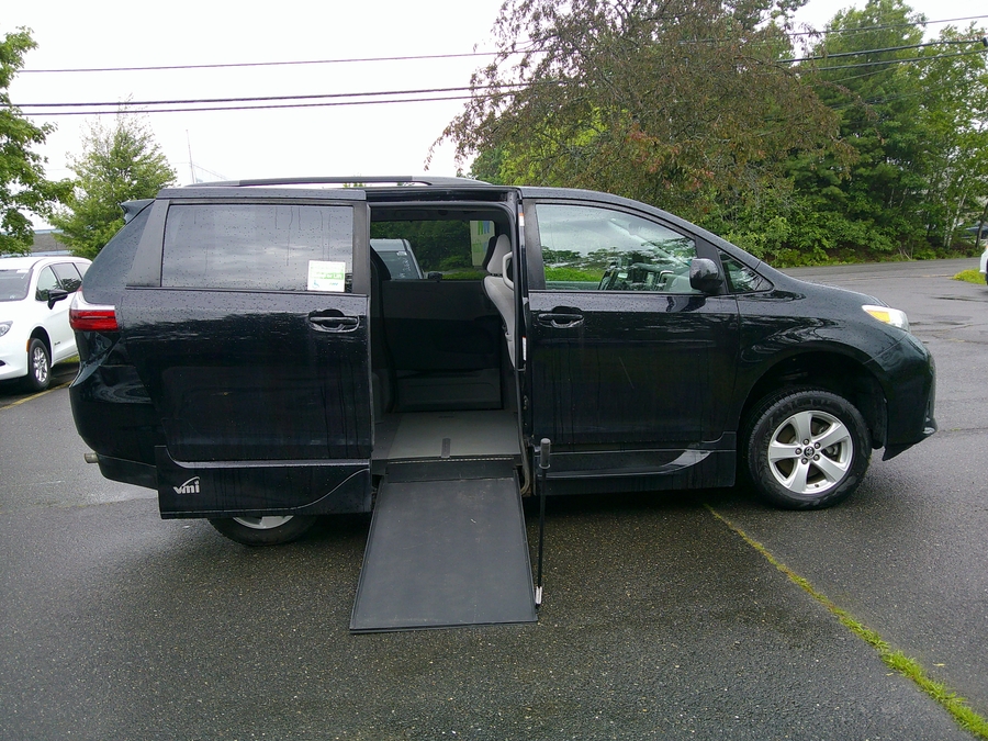 Black Toyota Sienna with Vantage Mobility Side Entry Manual In Floor conversion