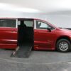 Red Chrysler Pacifica with BraunAbility Side Entry Automatic Fold Out conversion