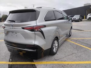 Silver Toyota Sienna with Vantage Mobility Side Entry Automatic In Floor conversion
