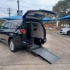Black Chrysler Pacifica with Driverge Rear Entry Manual Fold Out conversion