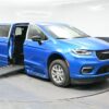 Blue Chrysler Pacifica with BraunAbility Side Entry Automatic Fold Out conversion