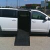 White Dodge Grand Caravan with Vantage Mobility Side Entry Automatic Fold Out conversion
