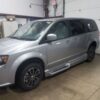 Silver Dodge Grand Caravan with Vantage Mobility Side Entry Automatic In Floor conversion