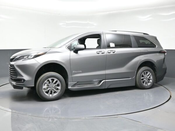 Grey Toyota Sienna with BraunAbility Side Entry Automatic Fold Out conversion