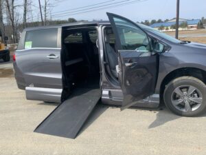 Grey Honda Odyssey with Vantage Mobility Side Entry Automatic In Floor conversion