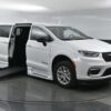 White Chrysler Pacifica with BraunAbility Side Entry Automatic Fold Out conversion